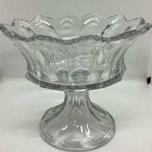 Antique Glass Bowl on Pedistal